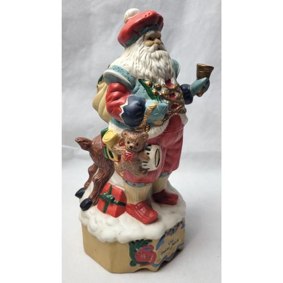 Ole Saint Nick Christmas Musical statue 10” Plays "Here comes Santa Claus" - Picture 2 of 9